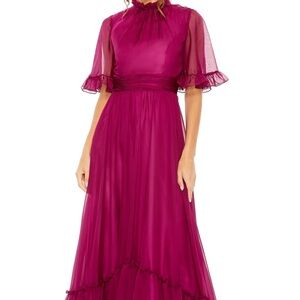 Mac Duggal Elegant Magenta Evening Dress
